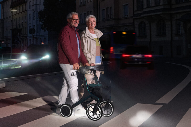 ello Rollator starke Beleuchtung